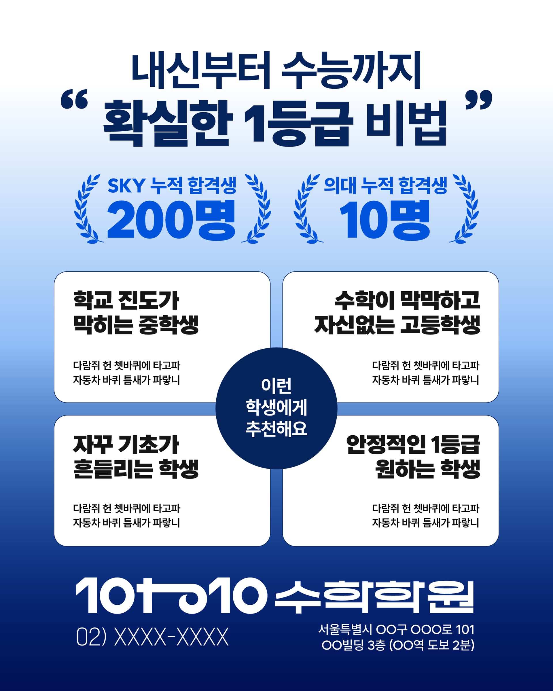 내신부터 수능까지 확실한 1등급 비법